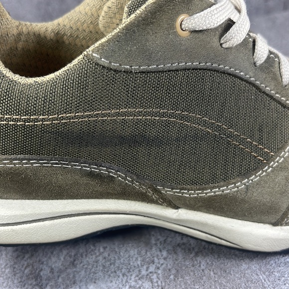 LL Bean Womens Lace Up Round Toe Olive Green Shoes Size 7.5 Sport Oxford - Picture 9 of 9